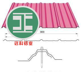 900型铝瓦搭接安装